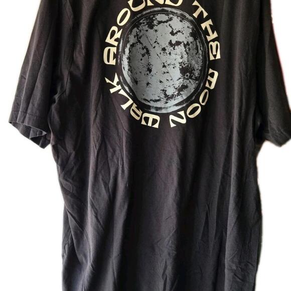 DAVE MATTHEWS BAND AROUND THE MOONWALK TOUR BLACK MUSIC T SHIRT SIZE 3XL 🔥 - Picture 2 of 8